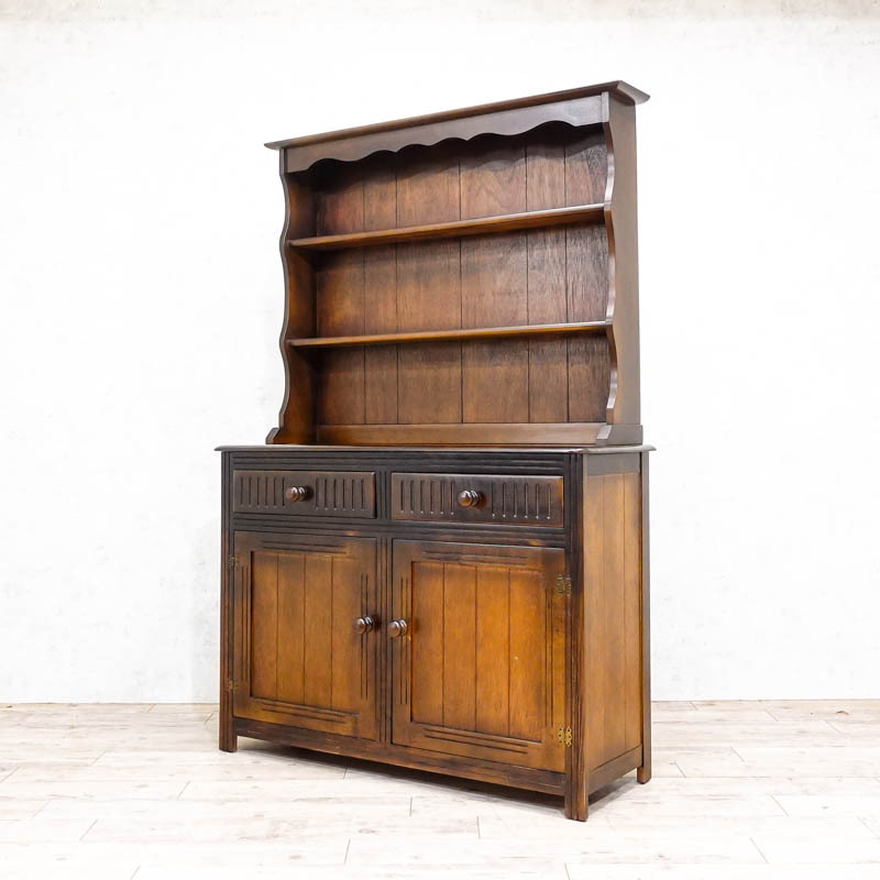 楽天市場】アンティーク カップボード サイドボード キャビネット