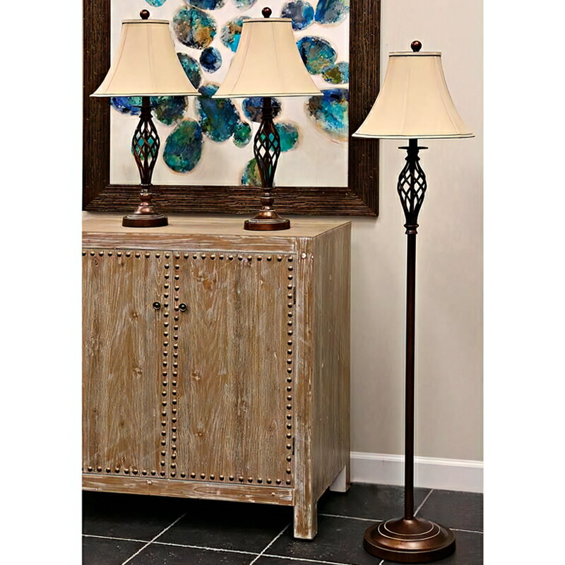 楽天市場】【送料無料】【フロアランプ】アンティーク風 スタンド照明