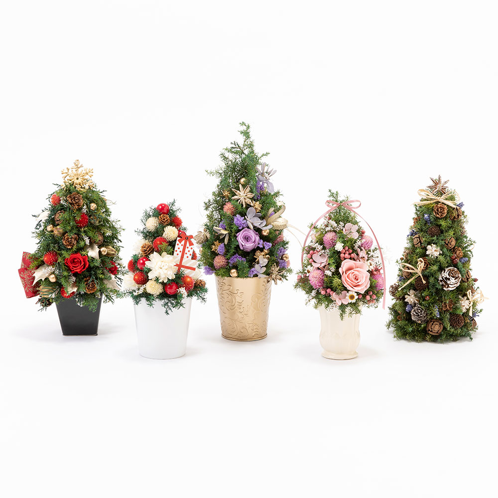 楽天市場】クリスマス スワッグ ツリー セット プリザーブド ドライ