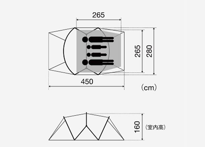 楽天市場】snow peak スノーピーク Land Nest Dome Medium ランド