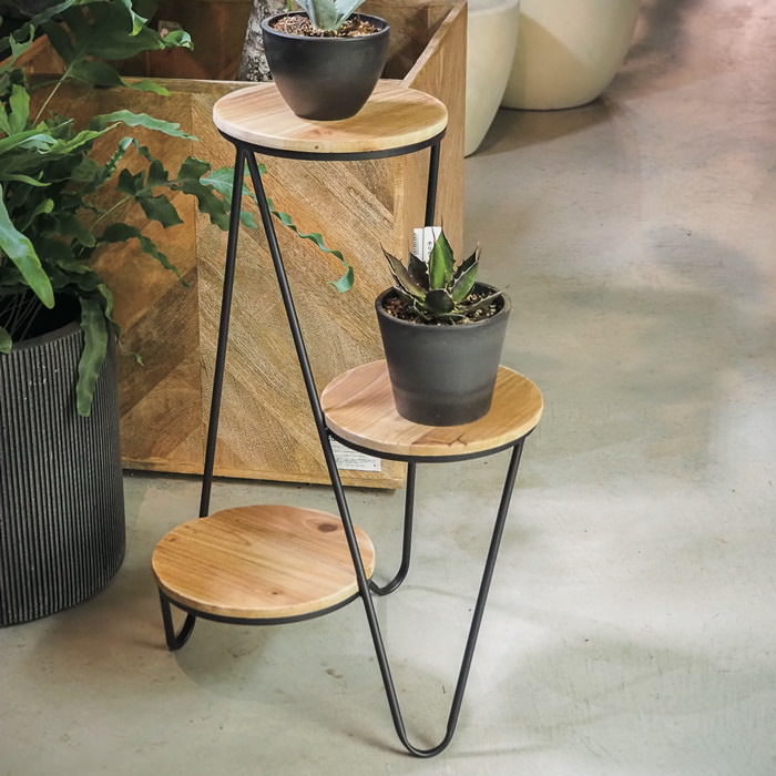 楽天市場】【あす楽】 花台 フラワースタンドトリプルフロア 7506 村田