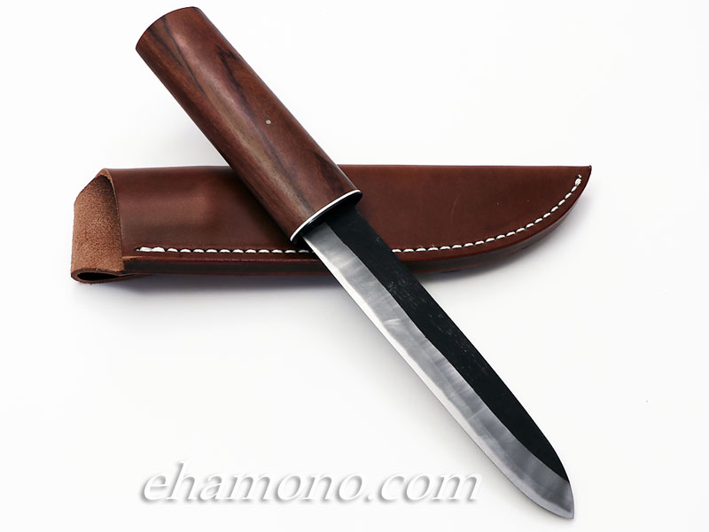 楽天市場】池内刃物 青鋼特別鍛造 マキリ 150 革ケース付 : e刃物