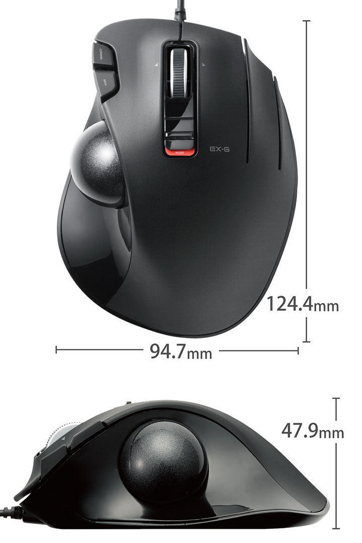楽天市場】エレコム トラックボールマウス 有線 6ボタン USBトラック