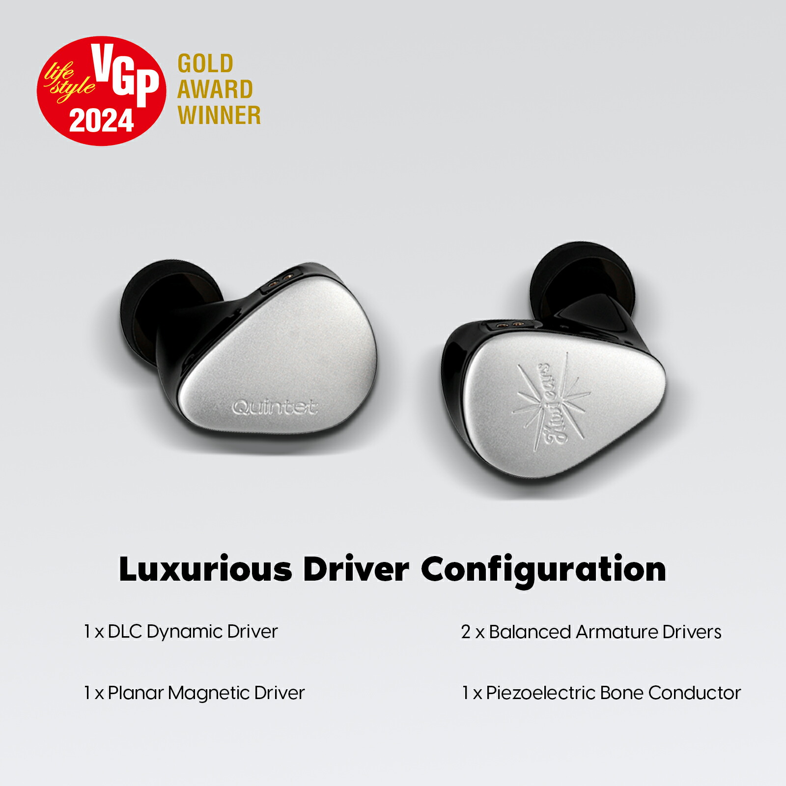 楽天市場】【PR】「送料無料」Kiwi Ears Quintetハイブリッド型HIFI