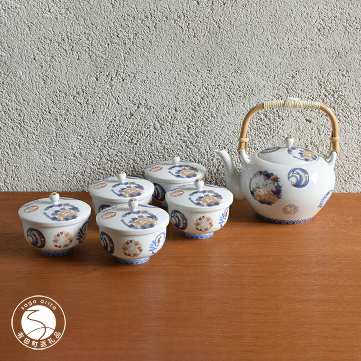 楽天市場】【ふるさと納税】深川製磁 【有田焼】染錦花丸紋 土瓶茶器揃