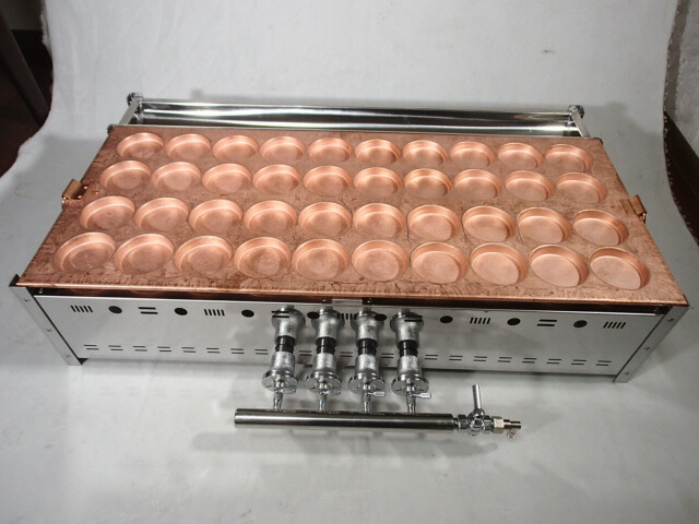 楽天市場】都市ガス専用 業務用 大判焼き器 40穴( 今川焼機 40穴 人気