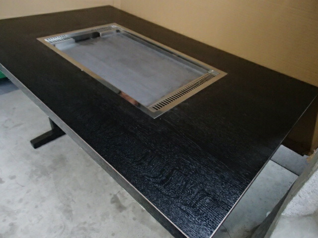 楽天市場】都市ガス用 お好み焼き テーブル 4人用 お好み焼台 1050×750