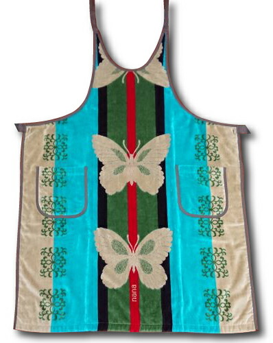 楽天市場】【横浜ナナ 湘南ナナ】nana エプロン ビッグバタフライ柄