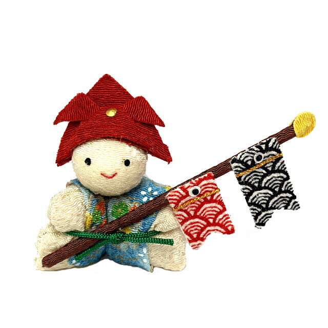 楽天市場】ちりめん 兜 ぼうや 強い子 端午の節句 五月人形 こどもの日