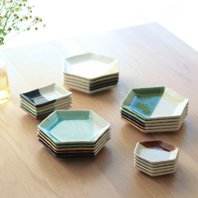 楽天市場】m.m.d. true colors line 取皿 5分掛け(取り皿 六角