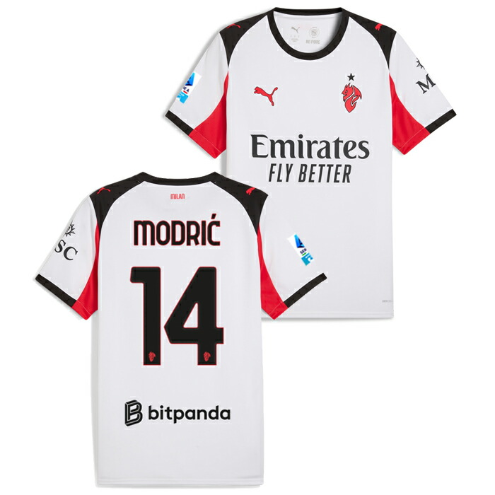 楽天市場】○ACミラン 25-26 アウェイ 半袖 ユニフォーム No.14