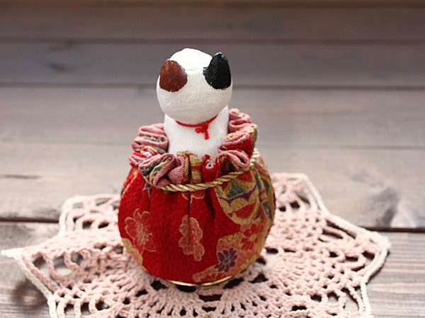 楽天市場】見上げ猫 回転オルゴール 赤(インテリア オルゴール 人形