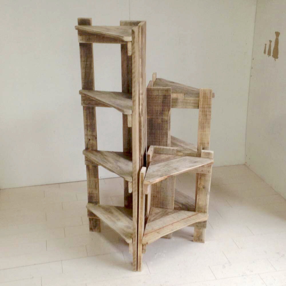 楽天市場】cafemoku コーナーシェルフ 3段 コーナーラック 木製 棚