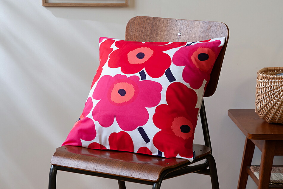 楽天市場】クッションカバー ウニッコ レッド 45×45cm（マリメッコ