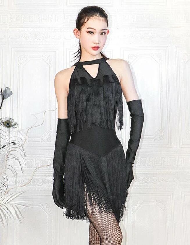 楽天市場】ラテン衣装 チャチャチャ 社交ダンス ラテンドレス フリンジ