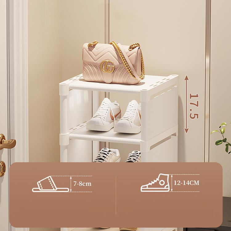 楽天市場】シューズラック 8段 靴 収納 大容量 スリム 靴箱 省スペース