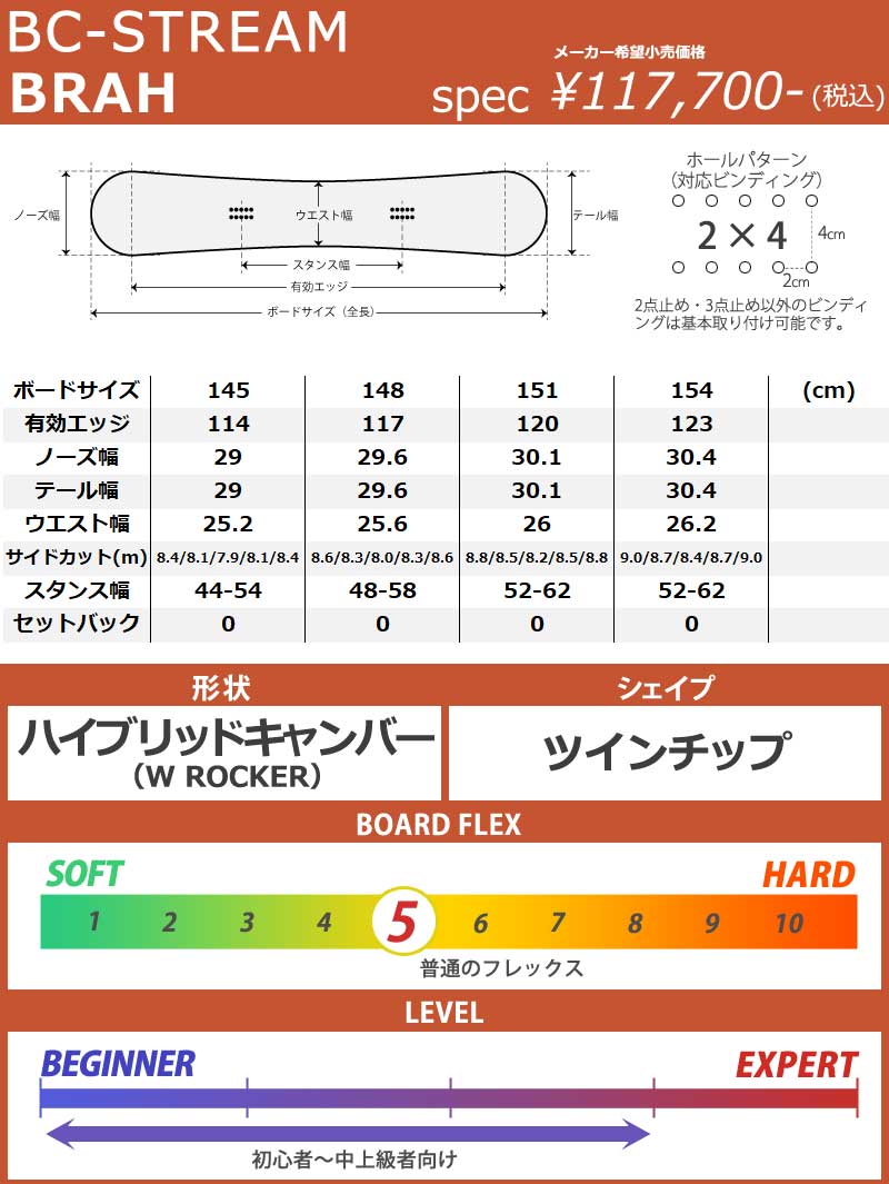 楽天市場】24-25 BC-STREAM / ビーシーストリーム BRAH ブラフ メンズ