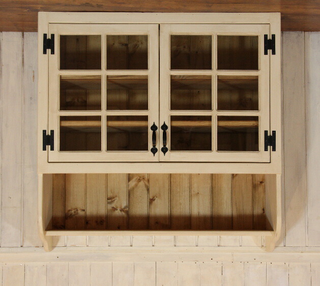 楽天市場】吊戸棚 カントリー キッチン 吊り戸棚 7 W900 オーダー家具