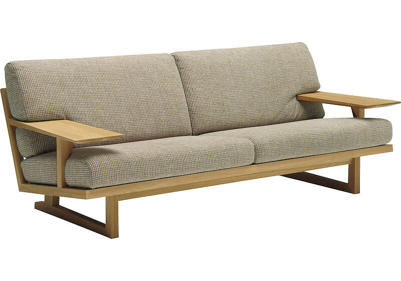 楽天市場】カリモク WU4703 WU4753 3Pソファ 平織布張三人掛け椅子