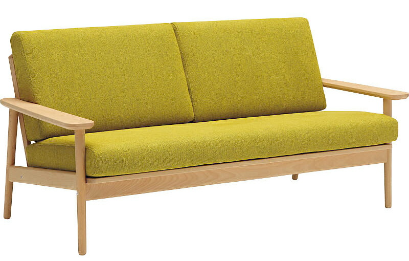 楽天市場】カリモク WD4303 3Pソファ 布張三人掛け椅子 肘掛クッション