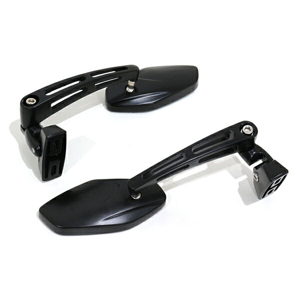 楽天市場】レーシング バックミラー ブラック スクエア 左右 バイク