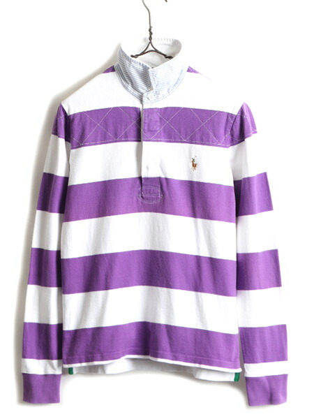楽天市場】□ ラルフローレン ボーダー 長袖 ラガーシャツ