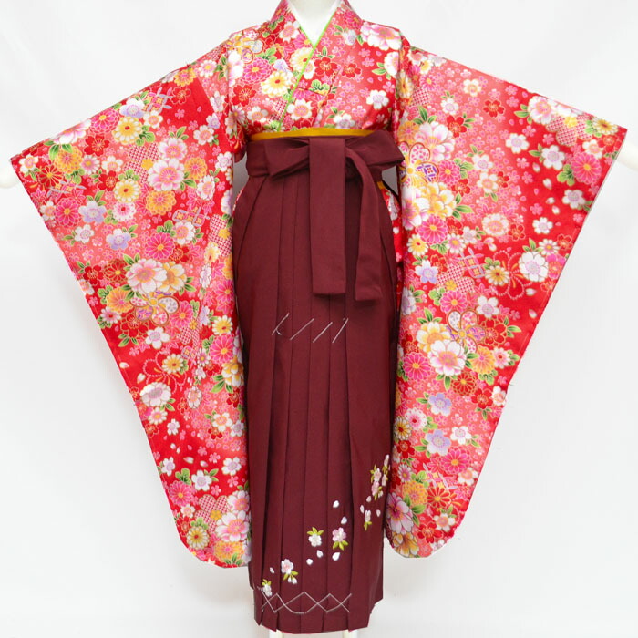 楽天市場】七五三 卒園式 着物 袴 セット 7歳着物と袴セット ねじり梅