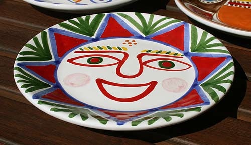 楽天市場】イタリア製 輸入雑貨 絵皿 太陽 壁掛け シチリア デシモーネ