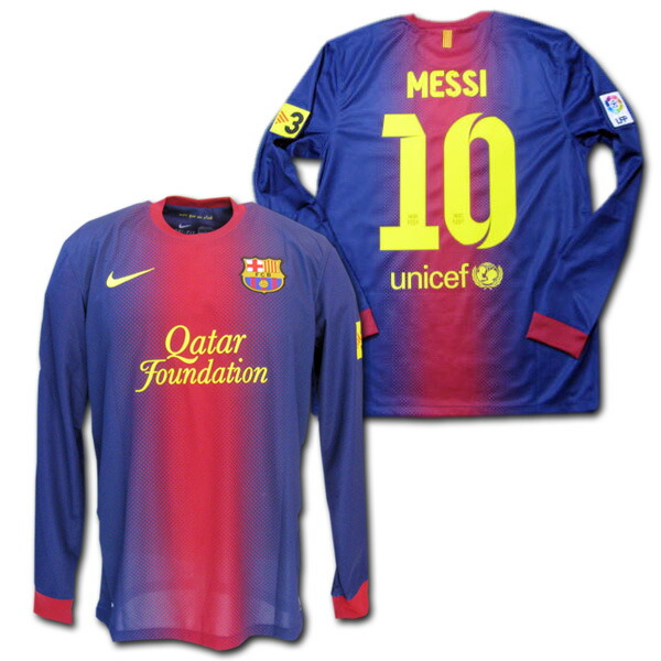楽天市場】FCバルセロナ 12/13 ホーム 長袖 #10 MESSI メッシ ナイキ製