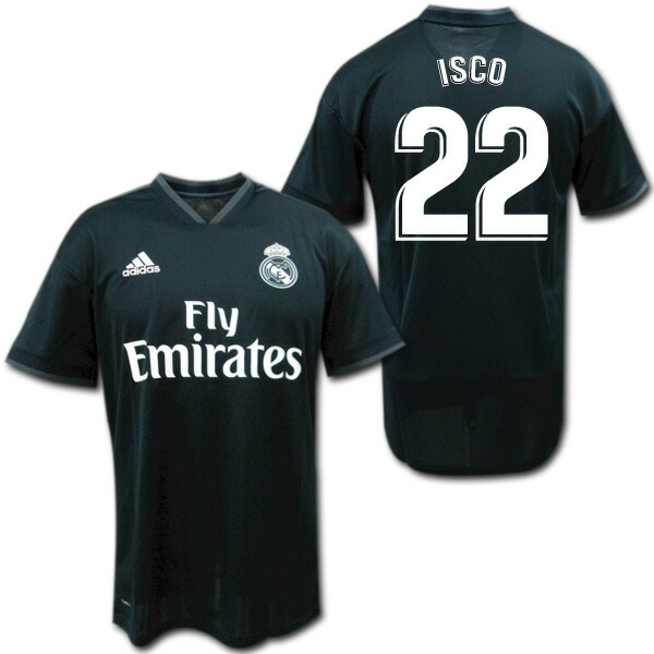 楽天市場】レアルマドリード 18/19 アウェイ（黒） ＃22 ISCO イスコ