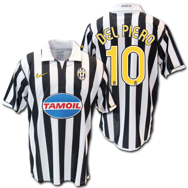 楽天市場】ユベントス 06/07 ホーム（白黒） #10 DEL PIERO デルピエロ