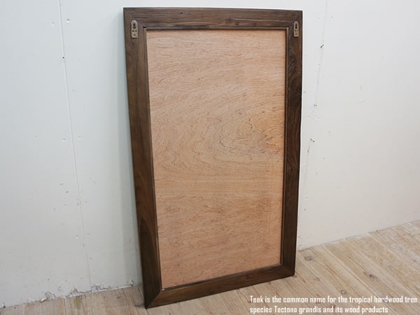 楽天市場】チーク無垢材フレームミラー100cm×60cm AB 鏡 壁掛け