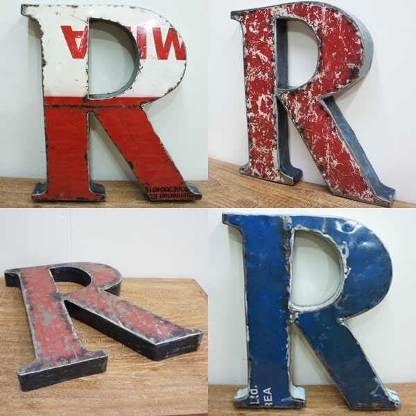 楽天市場】スチール製 アルファベット オブジェ『R』高さ50cmクラス 厚