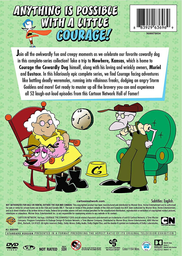 楽天市場】新品北米版DVD！【おくびょうなカーレッジくん 全52回