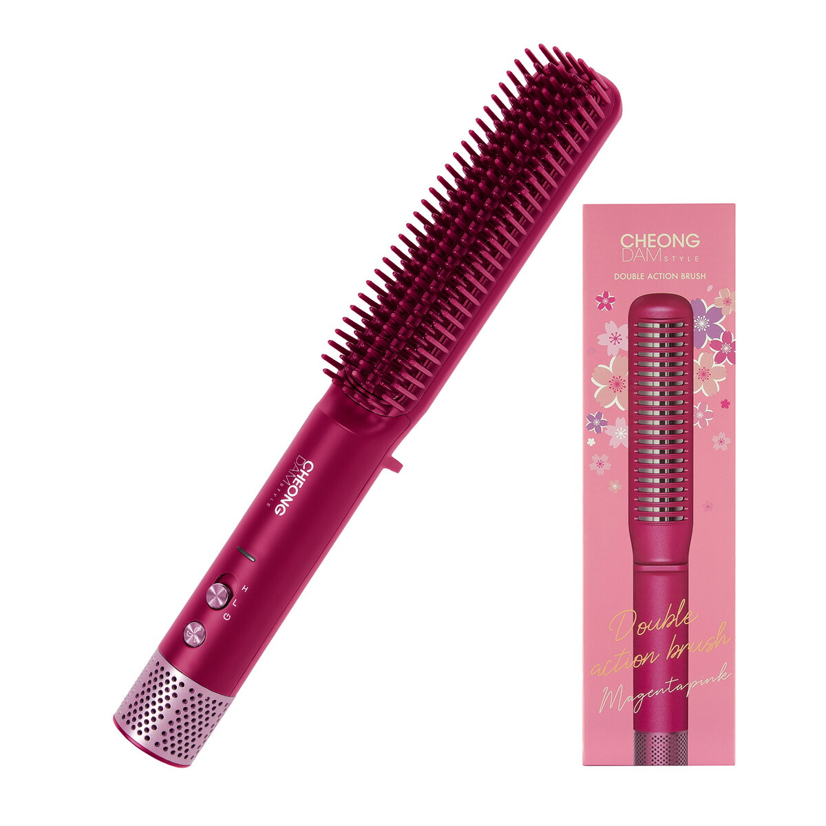 楽天市場】チョンダムスタイル ダブルアクション ヘアブラシ : 麻布ストア