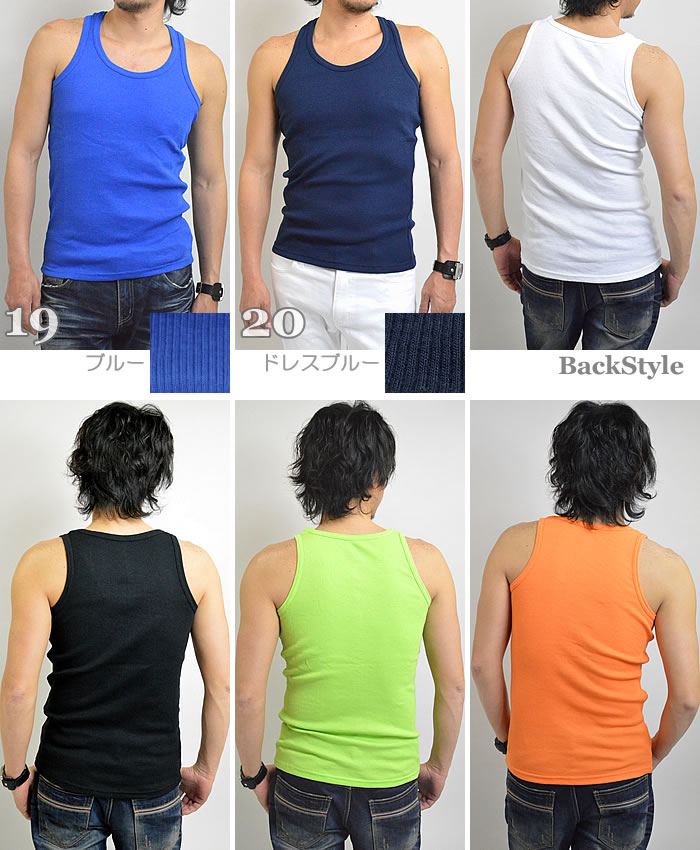 楽天市場】タンクトップ メンズ TANK TOP MEN'S（ベーシックタンク