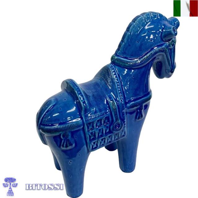 楽天市場】置物 馬 リミニブルー うま ビトッシ bitossi クラシック