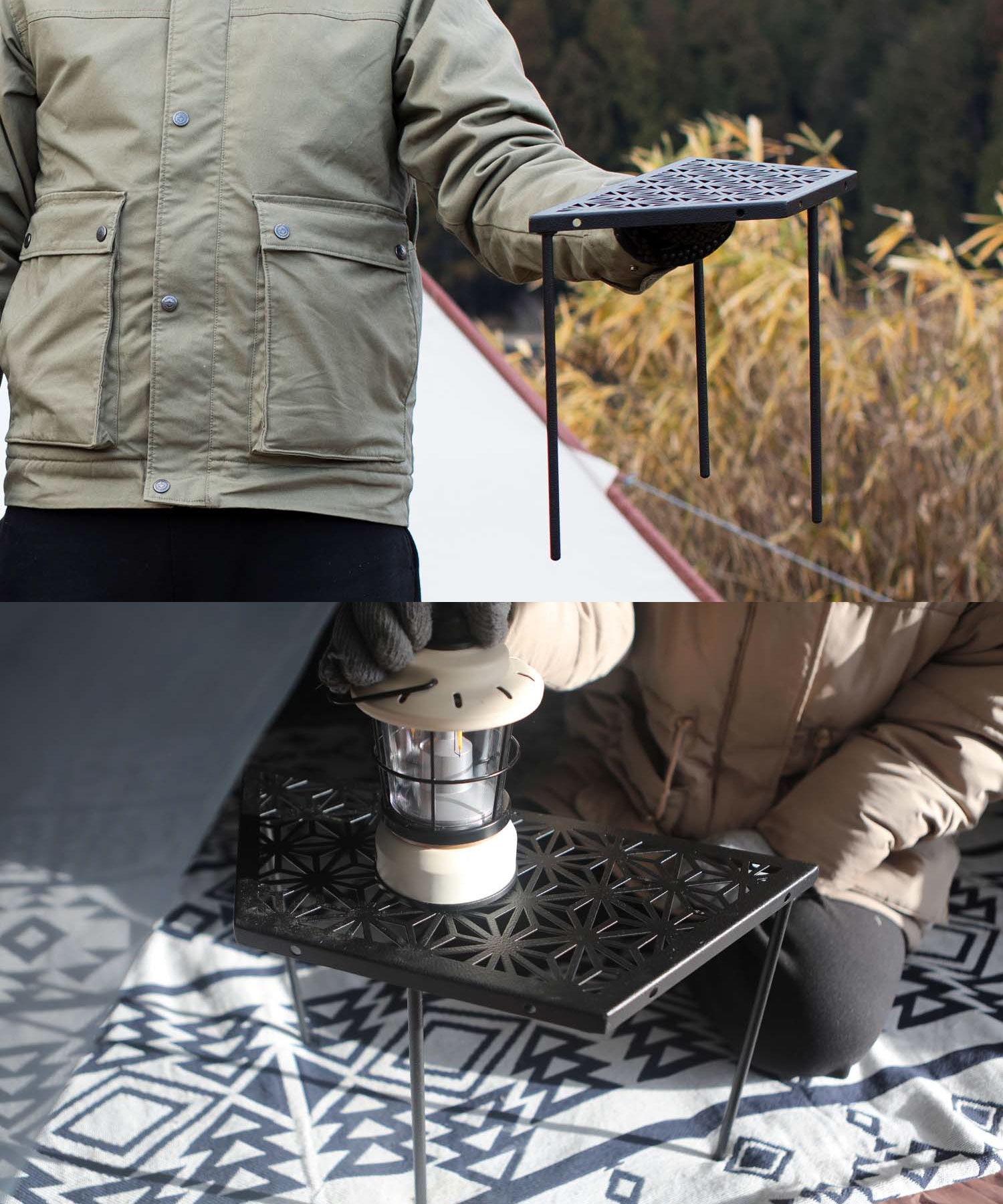 楽天市場】【S'more / 和柄アウトドアテーブル6枚セット 】 キャンプ