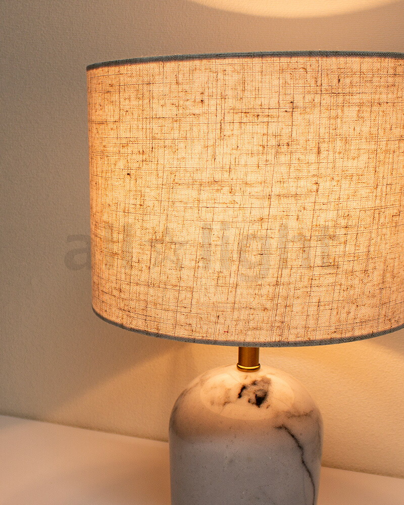 楽天市場】オーブ テーブルランプ ベージュ 大理石ベース ボール電球