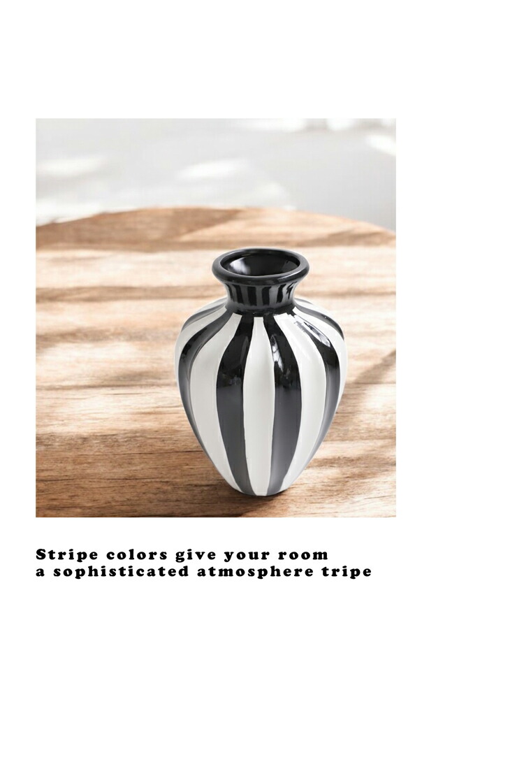楽天市場】ポイント10倍！2月25日20時〜3月26日10時 ストライプ柄 花瓶