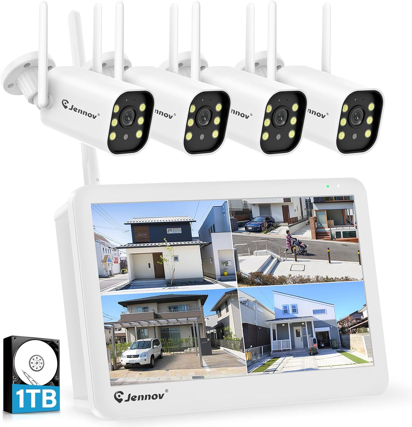 楽天市場】JENNOV 防犯カメラ 屋外 IP66防水防塵 500万画素 超高画素