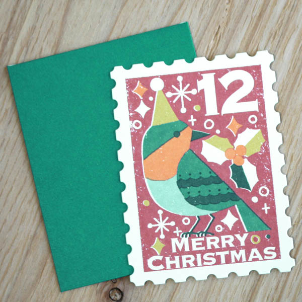 楽天市場】名刺型ミニクリスマスカード「クリスマスロビン」サタケ