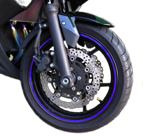 楽天市場】ヤマハ乗り必見! バイク ホイール リムステッカー ストロボ