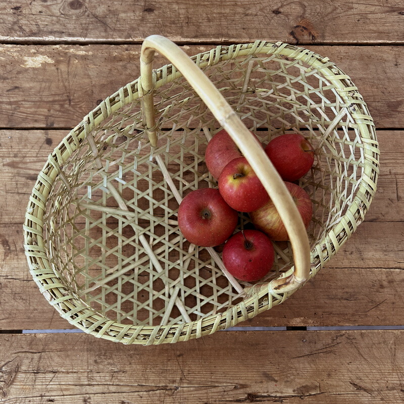 楽天市場】入荷しました 松野屋 青森 根曲竹りんごかご大 日本製