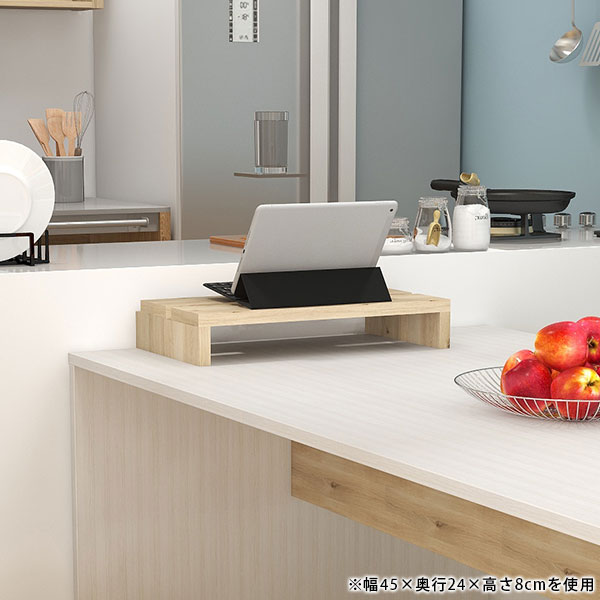 楽天市場】モニター台 白 机上ラック モニタースタンド PCラック 卓上