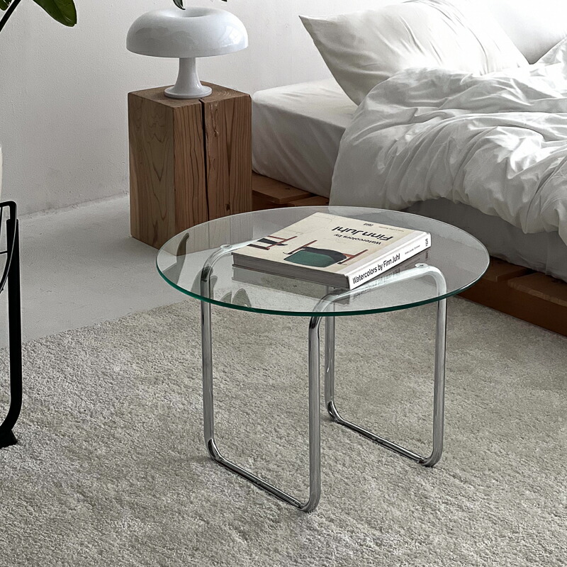 楽天市場】ラウンドガラス リビングテーブル 60cm【ART OF BLACK