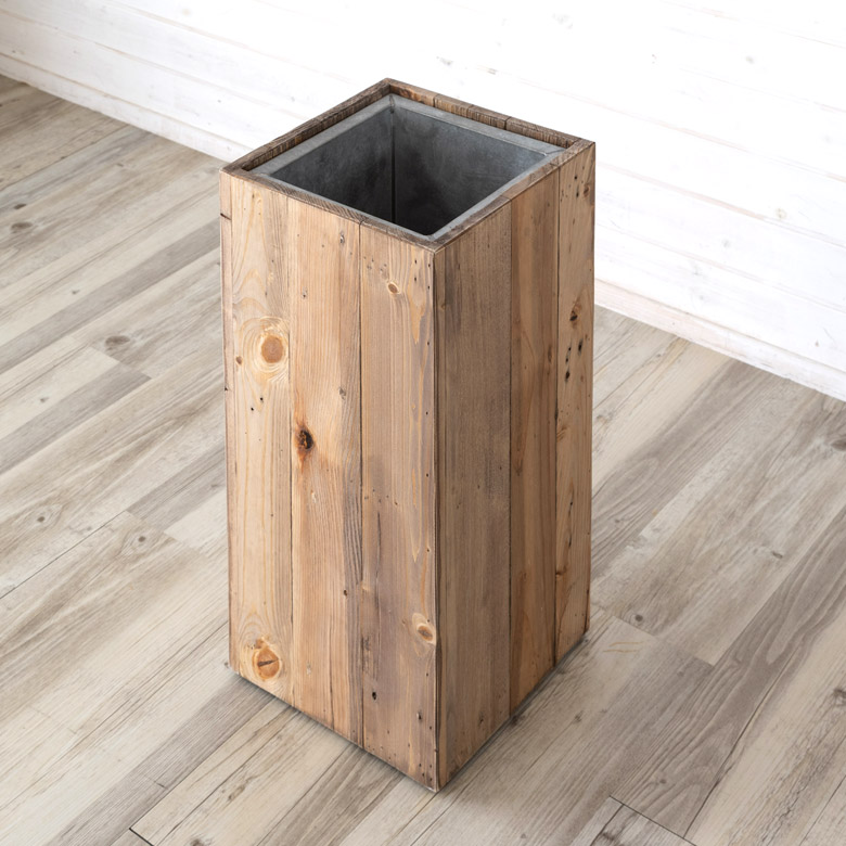 楽天市場】傘立て スリム角型 古木風仕上げ 木製 幅24.5cm Botanique