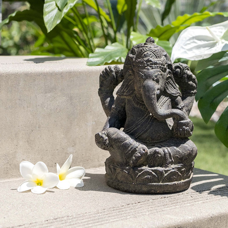 楽天市場】ガネーシャのアンティーク調アジアンストーンオブジェ