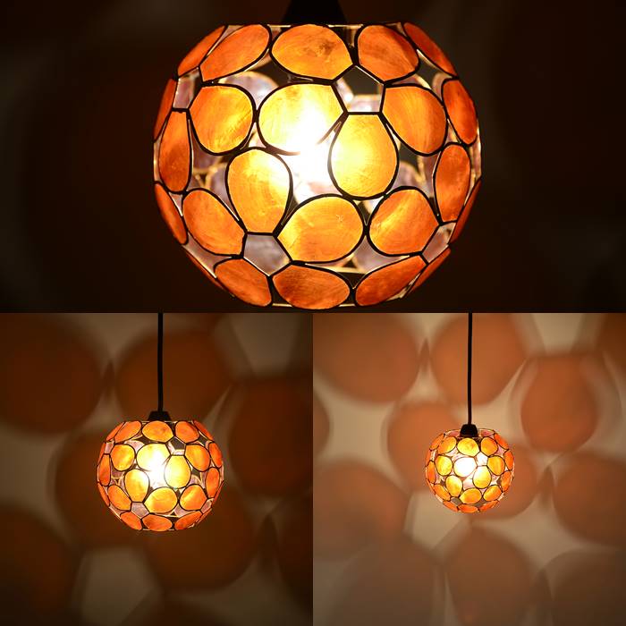 楽天市場】【LED電球標準】 カピス貝 プルメリア ペンダントライト