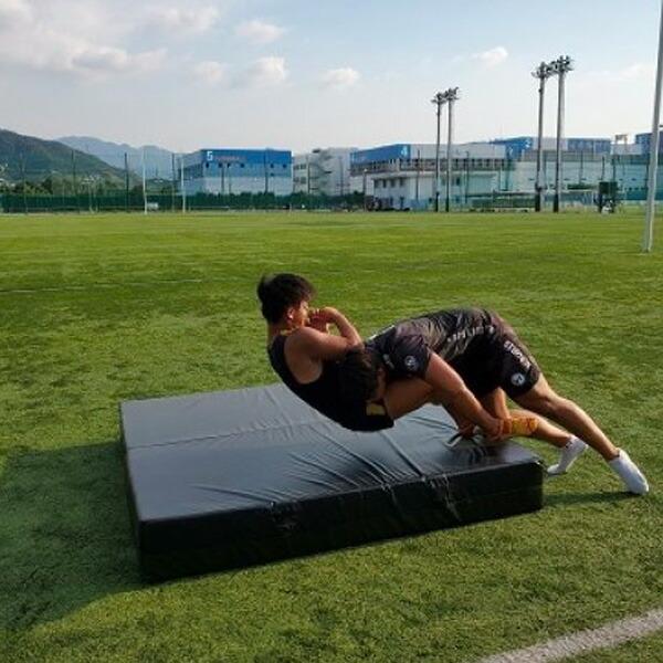 楽天市場】マーシャルワールド タックルマット(180×180×25cm) [MARTIAL